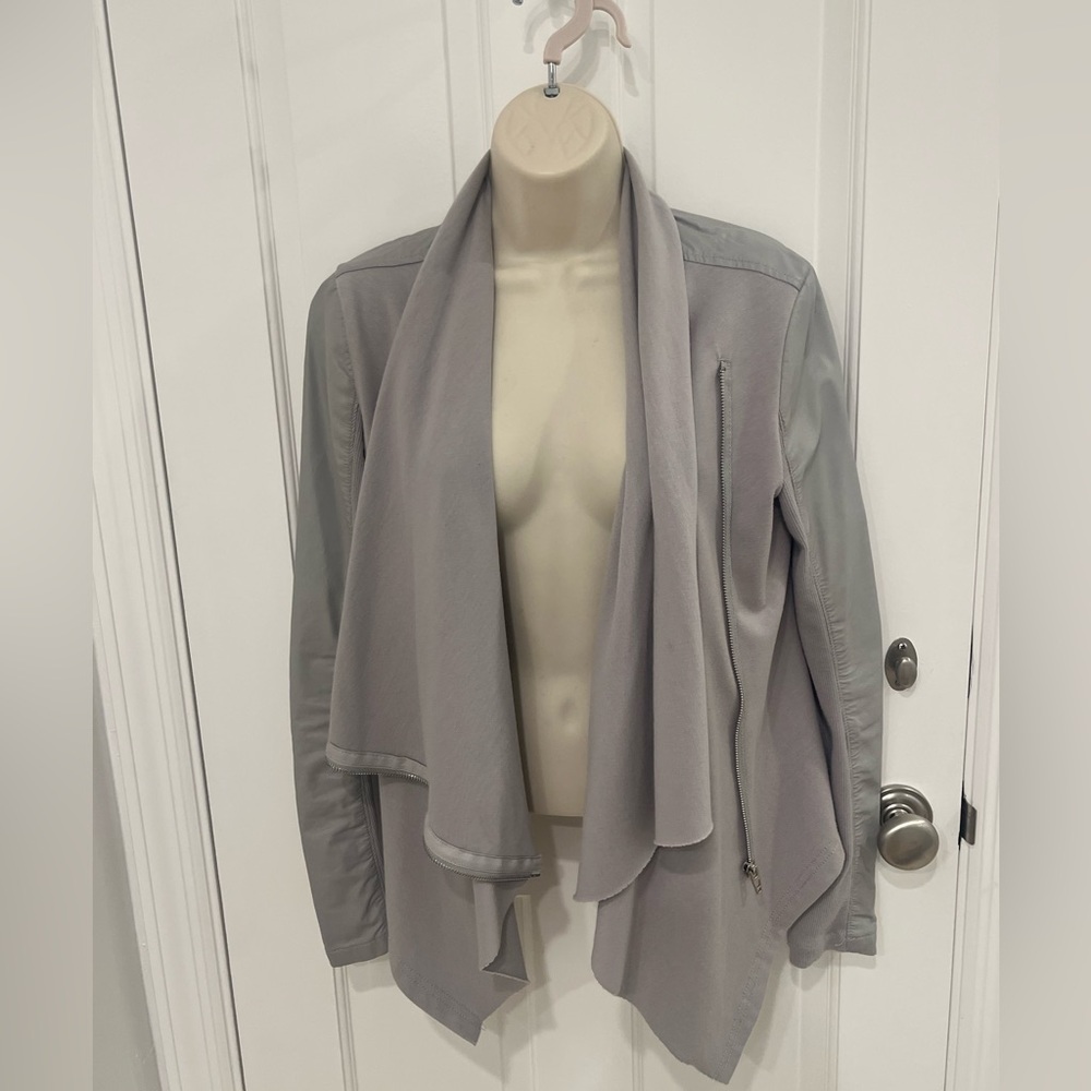 Blank NYC Gray Draped Blazer